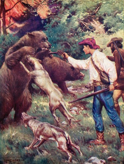 Illustration for The Swiss Family Robinson by Charles Daniel Ward
